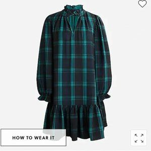 NWOT JCREW Tartan Plaid Dress
